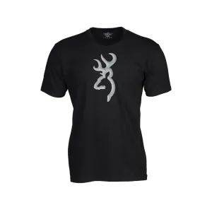 Browning Men's HT Buckmark Short Sleeve Crew Neck T Shirt Black Medium
