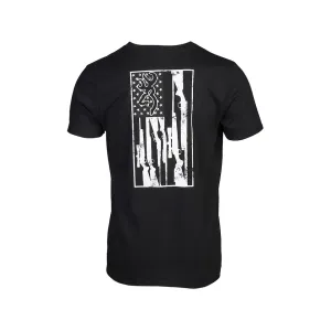 Browning Men's Legacy Flag Short Sleeve Crew Neck T Shirt Black Large
