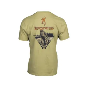 Browning Men's Tag Out Short Sleeve Crew Neck T Shirt Light Green Medium