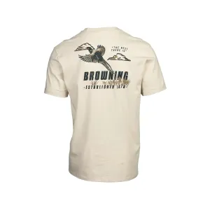 Browning Men's Rooster Short Sleeve Crew Neck T Shirt Bone 2XL