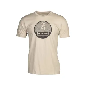 Browning Men's Circuit Short Sleeve Crew Neck T Shirt Tan Medium