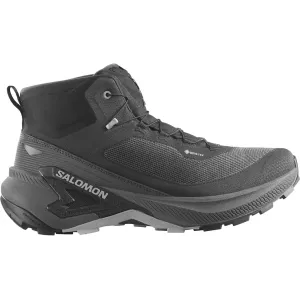 Salomon Men's Genesis Mid GTX Waterproof Hiking Boots Synthetic Black/Asphalt/Alloy 9 D