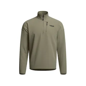 Sitka Gear Men's Alpha Fleece Quarter Zip Shirt Dark Green Sage Large