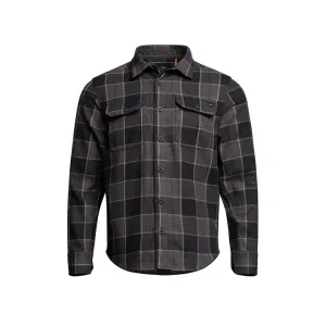 Sitka Gear Men's Hardwood Heavyweight Flannel Shirt Iron Gray Fall Plaid XL