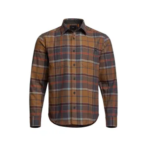 Sitka Gear Men's Ashland Lightweight Flannel Shirt Cherry Sequoia Plaid 2XL