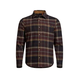 Sitka Gear Men's Ashland Lightweight Flannel Shirt Metal Cherry Plaid 2XL