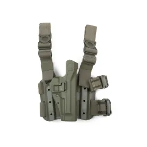 Military Surplus Thigh Holster Right Hand Beretta M9, 92, 96 Grade 1 Foliage Green Polymer