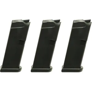 Glock 42 Magazine 380 ACP 6-Round Polymer Black 3PK