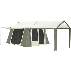 Kodiak Canvas Cabin Camping Tent with Deluxe Awning 12'x9'