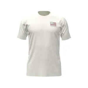 Under Armour Men's Freedom Chest Short Sleeve Crew Neck T Shirt Summit White/Steel XL
