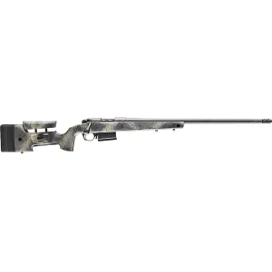 Bergara B-14 HMR Wilderness Bolt Action Rifle 25 Creedmoor 24" Sniper Gray Threaded Barrel Sniper Gray Frame Woodland Camo/Black Precision Stock