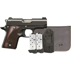 Kimber Micro 9 RTC Bundle 9mm Luger Pistol 3.15" Barrel 7+1 Round Black Slide Rosewood Grip Matte Frame
