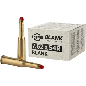 PPU 7.62x54mm Rimmed Russian Blank Ammo Box of 20