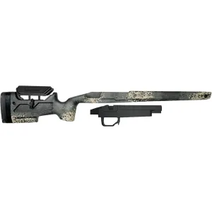 Grayboe Core Rifle Stock with Mini Chassis System Right Hand Carbon GAP Sponge Camo Short Action Ruger American