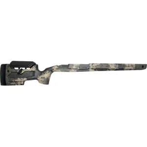 Grayboe Core Rifle Stock System Right Hand Universal Mini Chassis Inlet Carbon Dune Camo