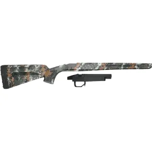 Grayboe Flagstaff Rifle Stock with Mini Chassis System Right Hand Timber Camo Short Action Mossberg Patriot