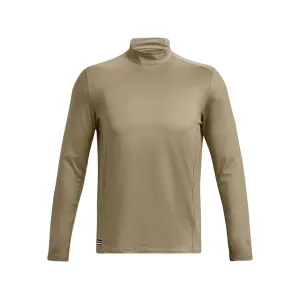 Under Armour Men's Tactical Coldgear Long Sleeve Mock Neck Base Layer Shirt Federal Tan/Black Large