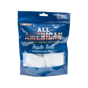 Lyman All American Gun Cleaning Patches 22 to 270 Caliber, 6.5mm Square Cotton 1000PK