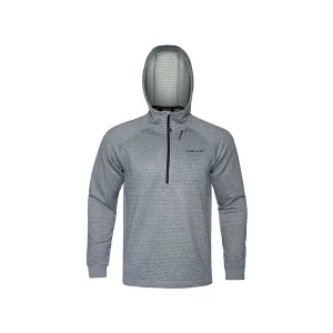 First Lite Men's ThermaGrid Hoodie Heather Gray Medium