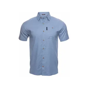 First Lite Men's Horizon Hemp Short Sleeve Shirt Sky Blue XL