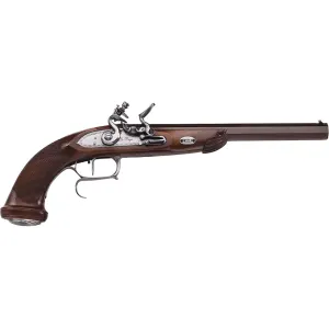 Pedersoli Le Page Target Flintlock Muzzleloading Pistol 44 Caliber 10" Browned Barrel Walnut Stock
