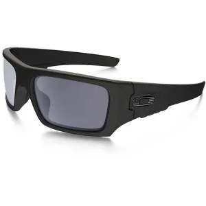 Oakley SI Ballistic Det Cord Shooting Glasses Matte Black Frame with Tonal Flag Logo/Gray Lens