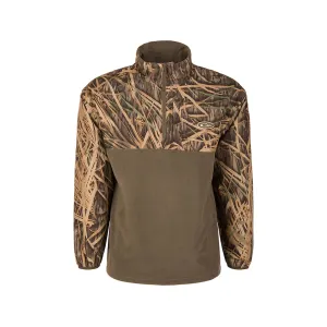Drake Men's Refuge Eqwader Quarter Zip Shirt Mossy Oak Original Shadowgrass XL