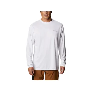 Columbia Men's Terminal Tackle PFG Fish Flag Long Sleeve Shirt White/Collegiate Navy XL