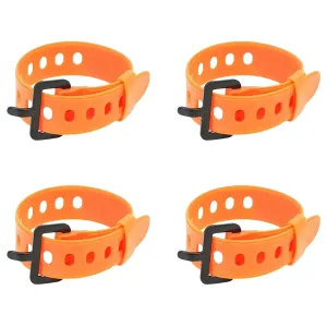 Twisted Iron Climbing Stick Straps Orange 4PK