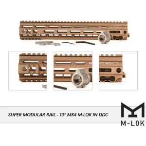 Geissele Super Modular MK4 AR-15 Customizable Handguard 13" Desert Dirt