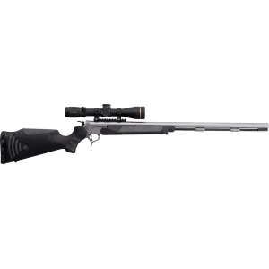 Thompson Center Encore Pro Hunter Muzzleloading Rifle 50 cal 20" Fluted Stainless Barrel Stainless Frame Black Field Stock