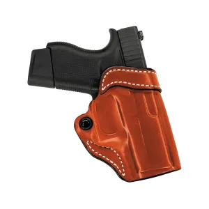 DeSantis Gunhide Criss Cross OWB Holster Right Hand Glock 43, 43x Optics Ready Leather Tan