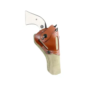 DeSantis Gunhide Wild Hog OWB Holster Ambidextrous Ruger Wrangler 5.5" Leather Natural