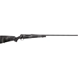 Weatherby Mark V Live Wild Bolt Action Rifle 22 Creedmoor 22" Fluted Gray Cerakote Threaded Barrel Gray Cerakote Frame Gray Camo Field Stock