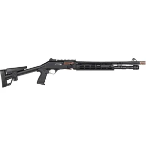 Panzer Arms M4 Speed Pro Breacher Semi Automatic 12 Gauge Shotgun 18.5" Black Barrel Black Pistol Grip