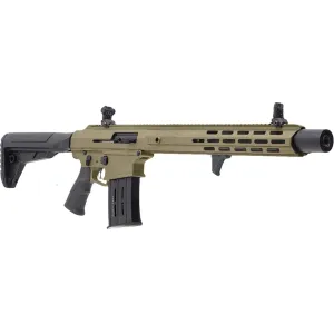 Panzer Arms AR12 PRO-L Semi Automatic 12 Gauge Shotgun 18.5" Flat Dark Earth Barrel Black Pistol Grip