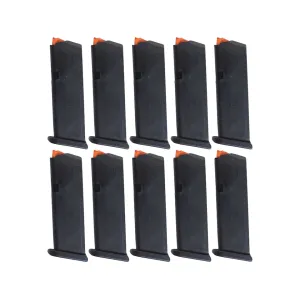 Glock 22, 35 Gen 5 Magazine 40 S&W 15-Round Polymer Black 10PK