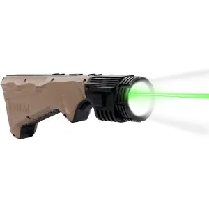 Viridian 4LUX 2K Angled Foregrip for M-LOK Weapon Light with Green Laser FDE