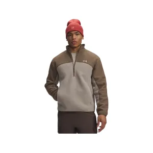 Under Armour Men's CGI Basecamp Quarter Zip Shirt Desert Taupe/Timberwolf Taupe Large