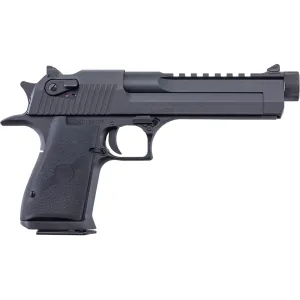 Magnum Research Desert Eagle Mark XIX 50 Action Express Pistol 6" Threaded Barrel 7+1 Round Black Oxide Slide Black Grip Black Oxide Frame