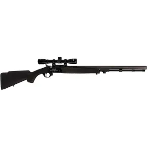 Traditions Buckstalker XT 50 Caliber Muzzleloading Rifle 24" Blued Barrel Black 1x32mm Scope