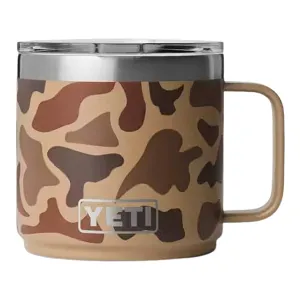 YETI Rambler 14 oz Mug with Magslider Lid & Ceramic Lining Wetlands Camo