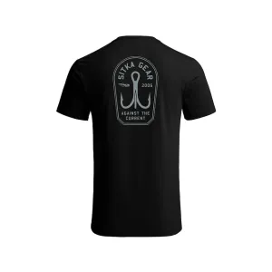 Sitka Gear Men's Treble Crest Short Sleeve Crew Neck T Shirt Sitka Black Large