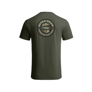 Sitka Gear Men's Hidden Optifade Short Sleeve Crew Neck T Shirt Cypress Green Subalpine XL