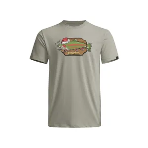 Sitka Gear Men's Fishmas Short Sleeve Crew Neck T Shirt Pebble Gray 2XL