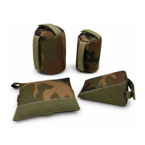 MidwayUSA Tactical Rear Shooting Rest Bag Woodland Camo 4PK