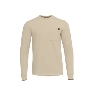 Sitka Gear Men's Foothills Long Sleeve Crew Neck Shirt Light Tan XL