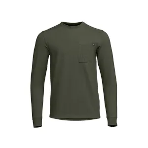 Sitka Gear Men's Foothills Long Sleeve Crew Neck Shirt Cypress Green Large