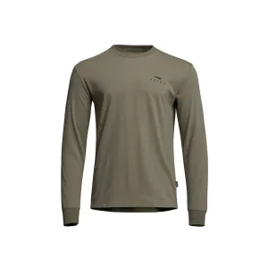 Sitka Gear Men's Antler Evo Long Sleeve Crew Neck T Shirt Dark Green Sage 2XL