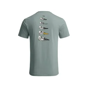 Sitka Gear Men's Waterfowl Skull Short Sleeve Crew Neck T Shirt Surf Blue 2XL